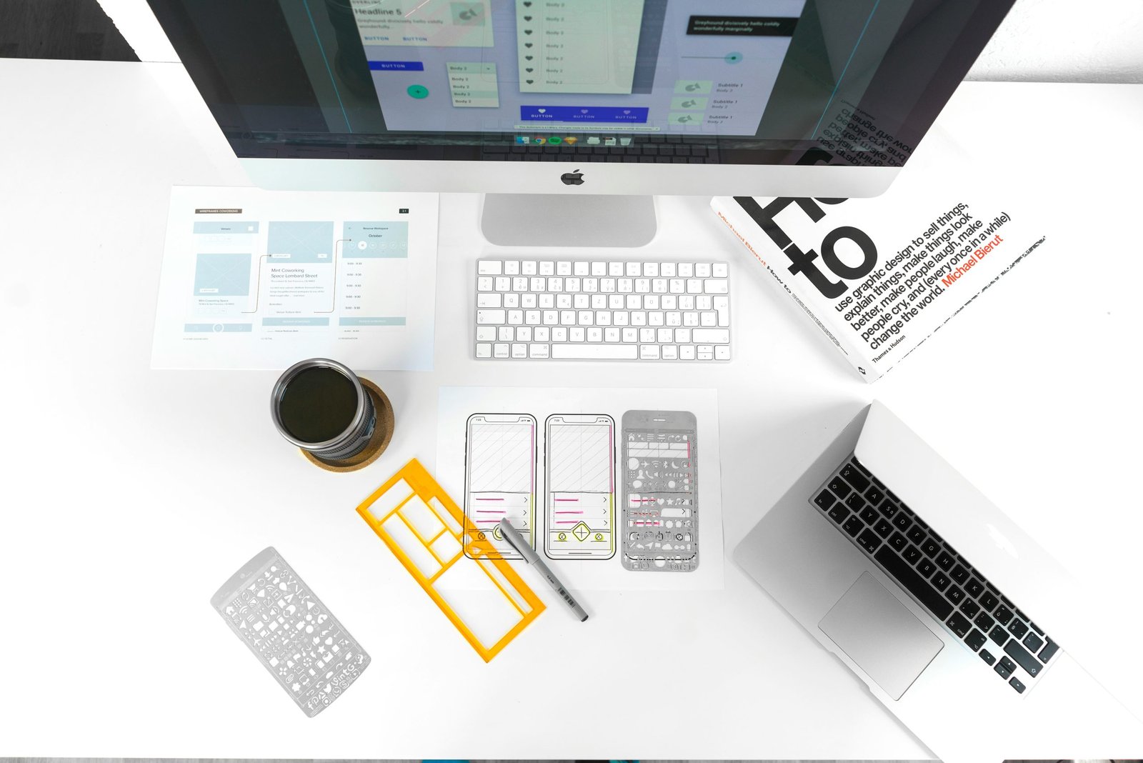 Logo design, Branding, monitor, laptop, brand guidelines